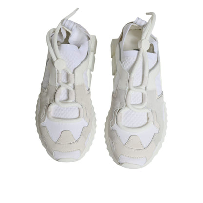 Dolce & Gabbana White Mesh Sorrento Trekking Sneakers Shoes