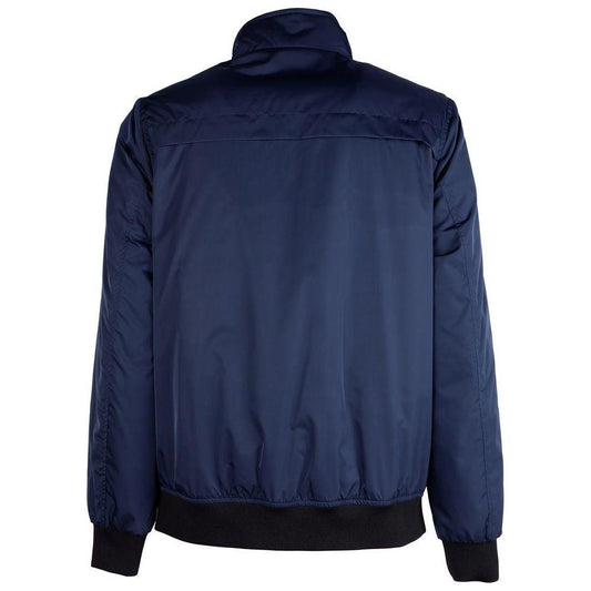 La Martina Blue Polyester Jacket La Martina Dark Slate Gray