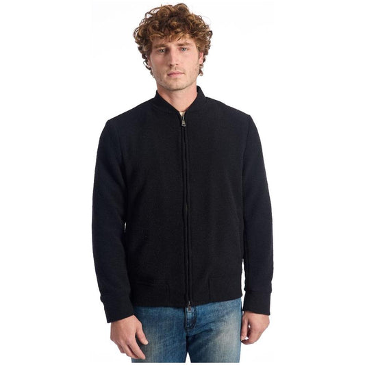 Roberto Pepe Luxury Black Wool Men's Jacket Roberto Pepe Luxury Black