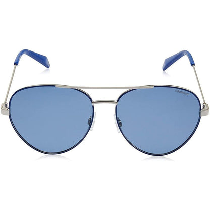 Polaroid Blue Metal Sunglasses