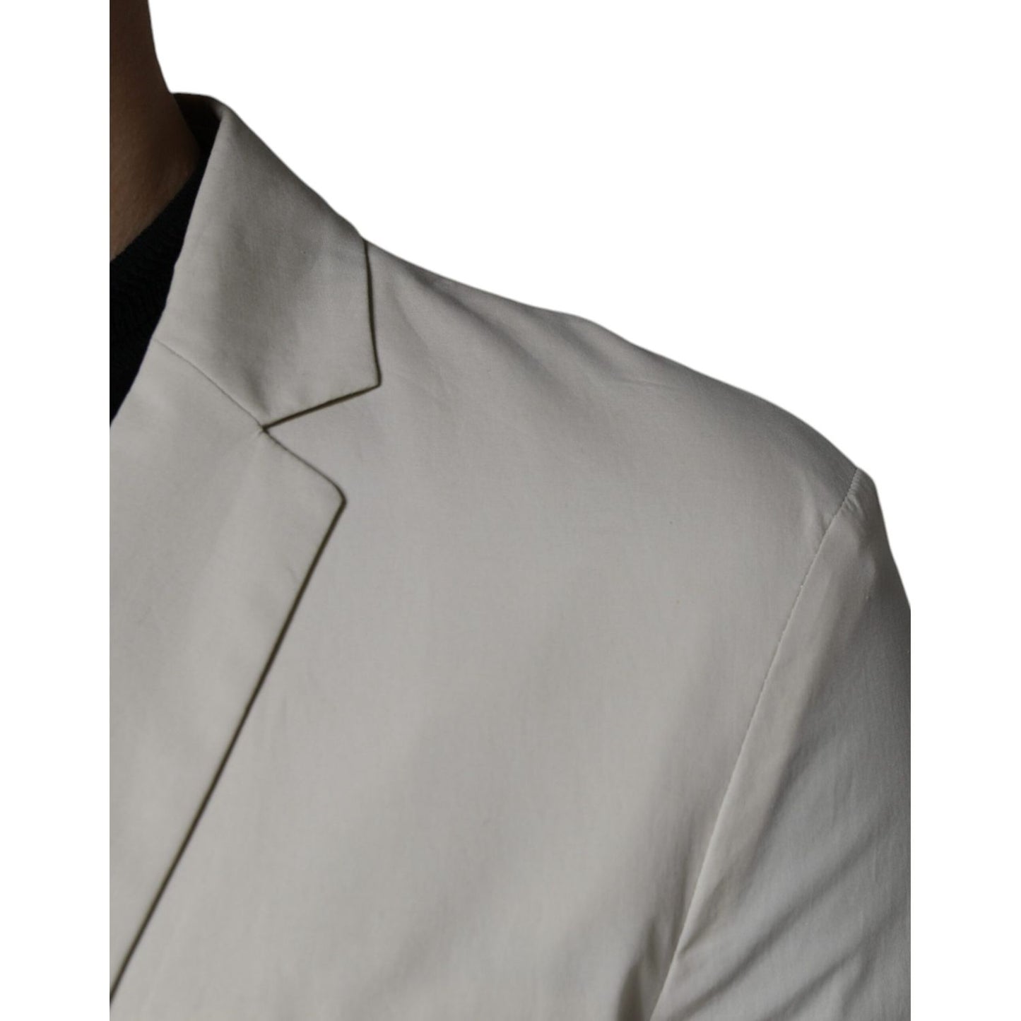 Paolo Pecora Milano Beige Single Breasted Dress Formal Coat Blazer