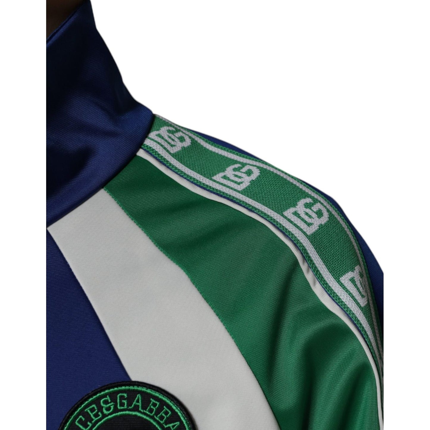 Dolce & Gabbana Multicolor Polyester Full Zip Bomber Jacket