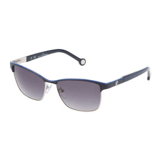 Carolina Herrera Blue Metal Sunglasses Carolina Herrera Slate Gray