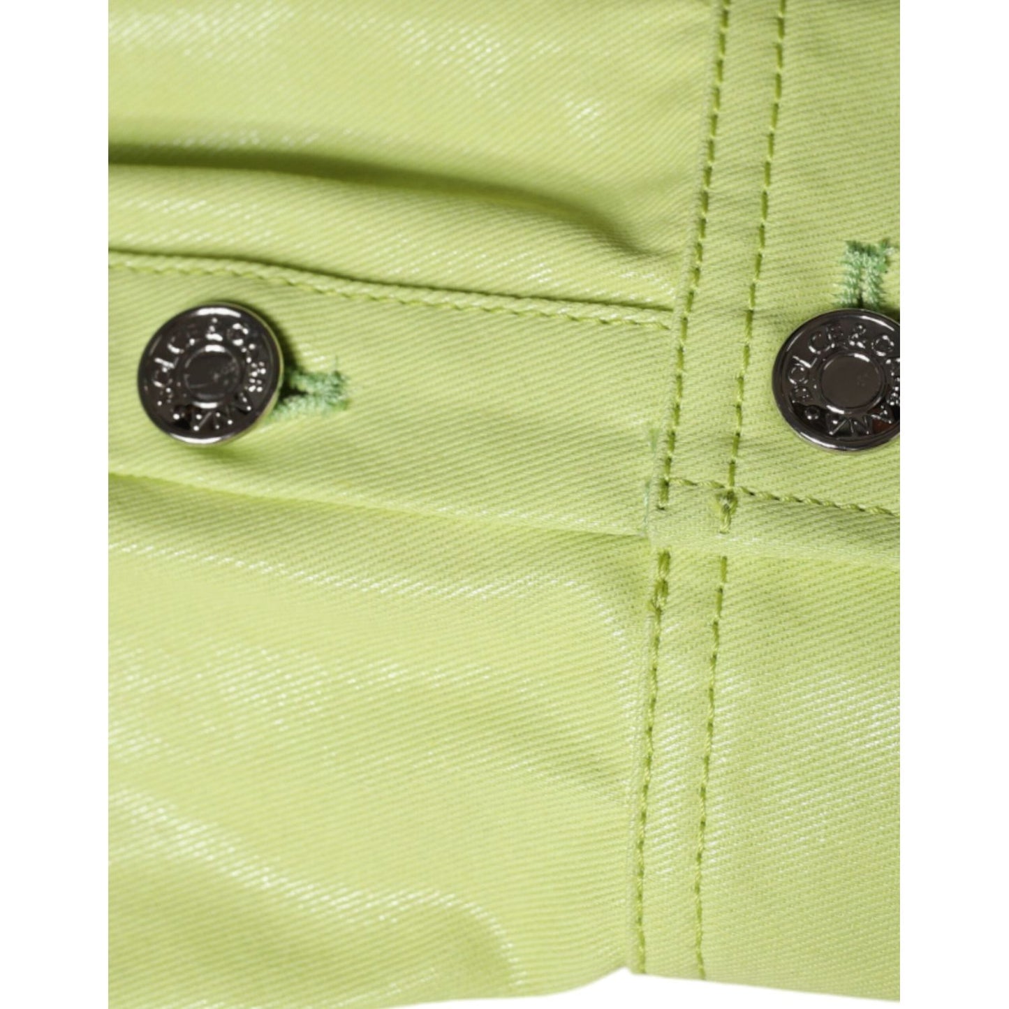 Dolce & Gabbana Green Cotton Collared Men Button Down Shirt