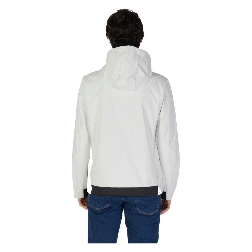 Suns Cream Polyester Jackets & Coat