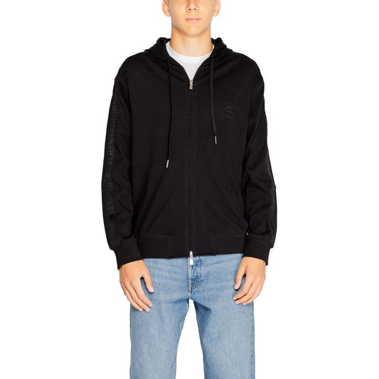 Armani Exchange Black Cotton Sweater Armani Exchange Gray