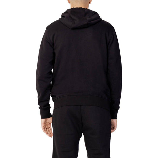 Armani Exchange Black Cotton Sweater Armani Exchange Black