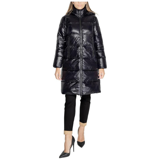 Armani Exchange Black Polyamide Jackets & Coat Armani Exchange Dark Slate Gray