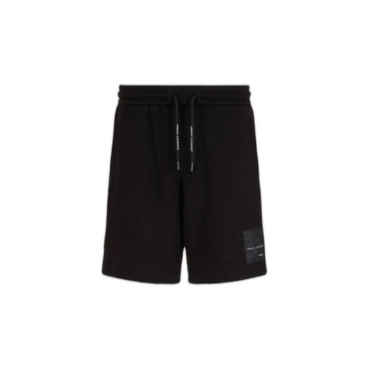 Armani Exchange Black Cotton Short Armani Exchange Black
