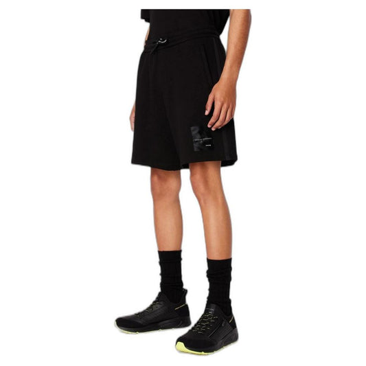 Armani Exchange Black Cotton Short Armani Exchange Rosy Brown