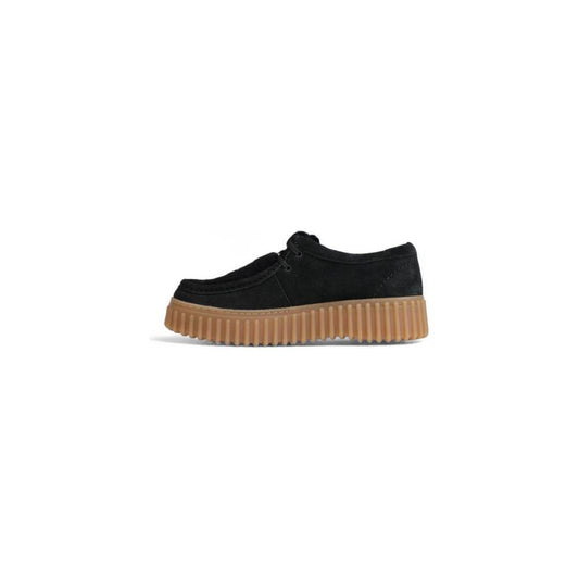 Clarks Black Sponge Flat Shoe Clarks Black