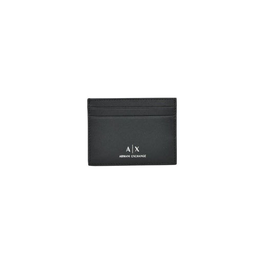 Armani Exchange Black Leather Wallet Armani Exchange Dark Slate Gray