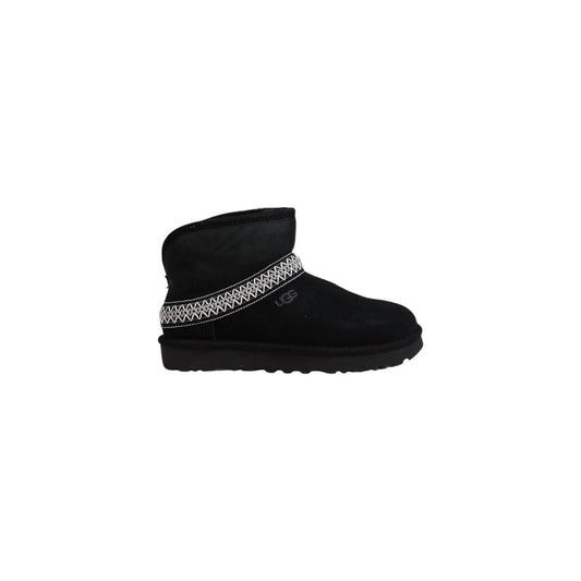 UGG Black Suede Leather Boot UGG Black