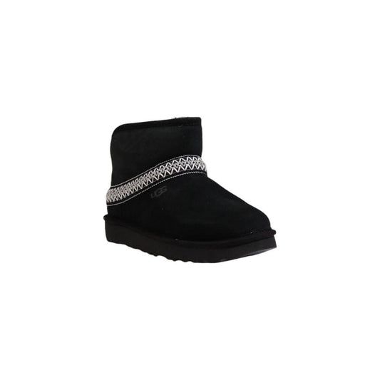 UGG Black Suede Leather Boot UGG Black