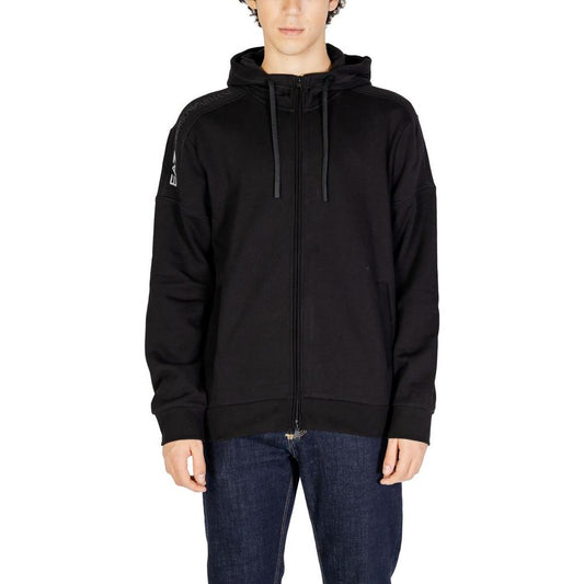 EA7 Emporio Armani Black Cotton Sweater EA7 Emporio Armani Black