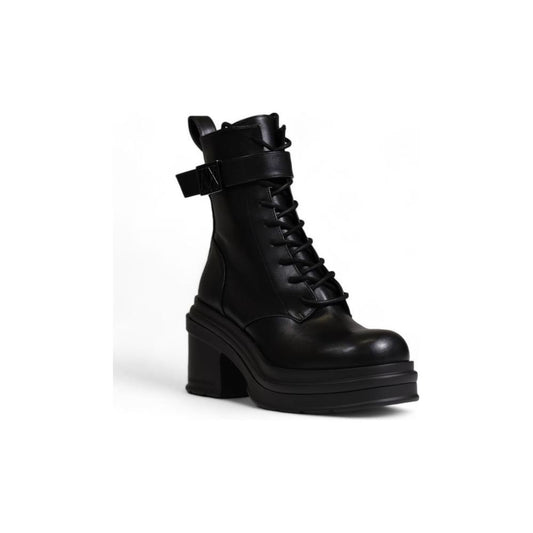 Armani Exchange Black Polyester Boot Armani Exchange White Smoke