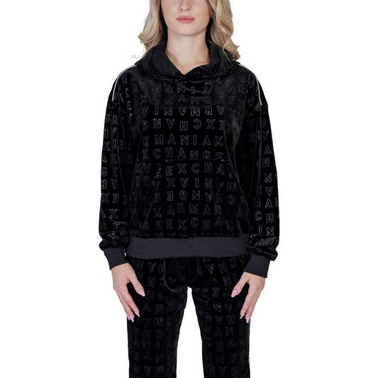 Armani Exchange Black Polyester Sweater Armani Exchange Black