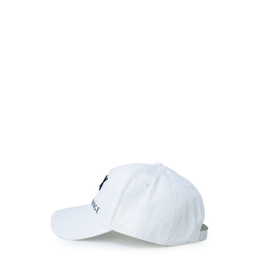 Armani Exchange Cream Cotton Hats & Cap Armani Exchange Lavender