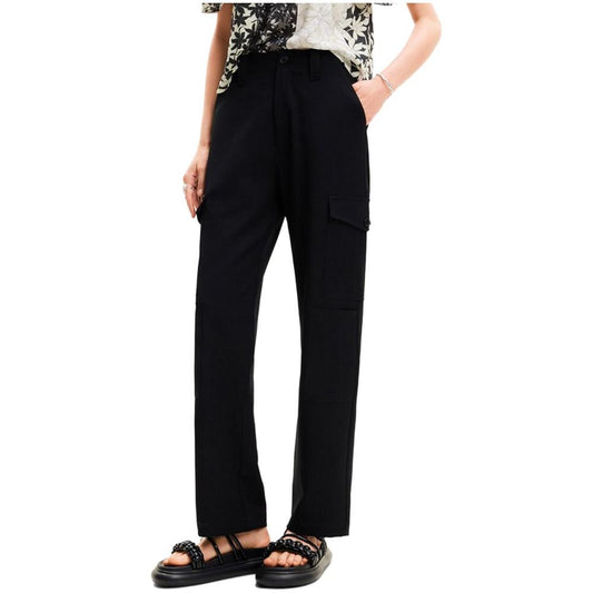 Desigual Black Polyester Jeans & Pant Desigual Gray