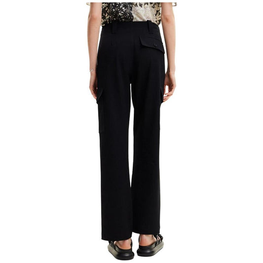 Desigual Black Polyester Jeans & Pant Desigual Tan