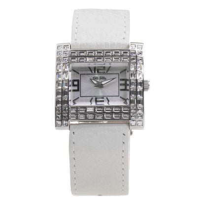 Folli Follie Gray Leather Dress Watch