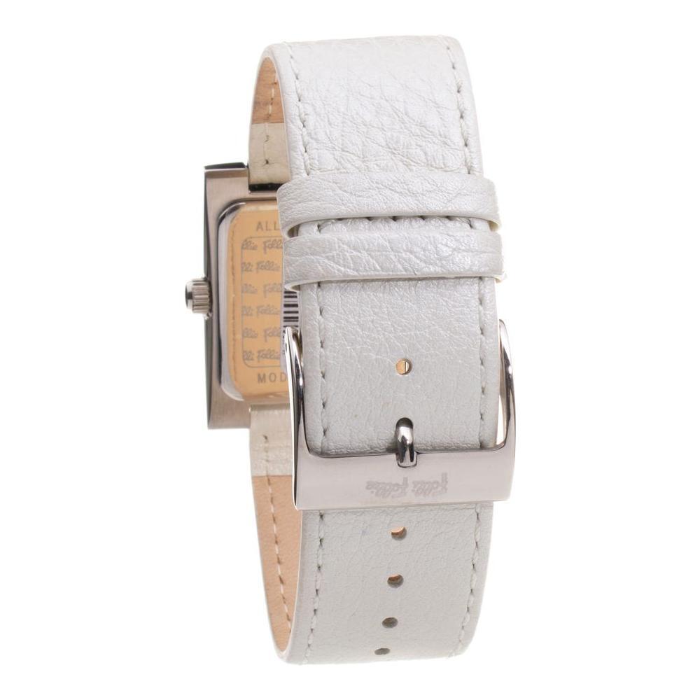 Folli Follie Gray Leather Dress Watch
