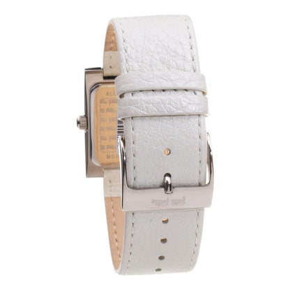Folli Follie Gray Leather Dress Watch