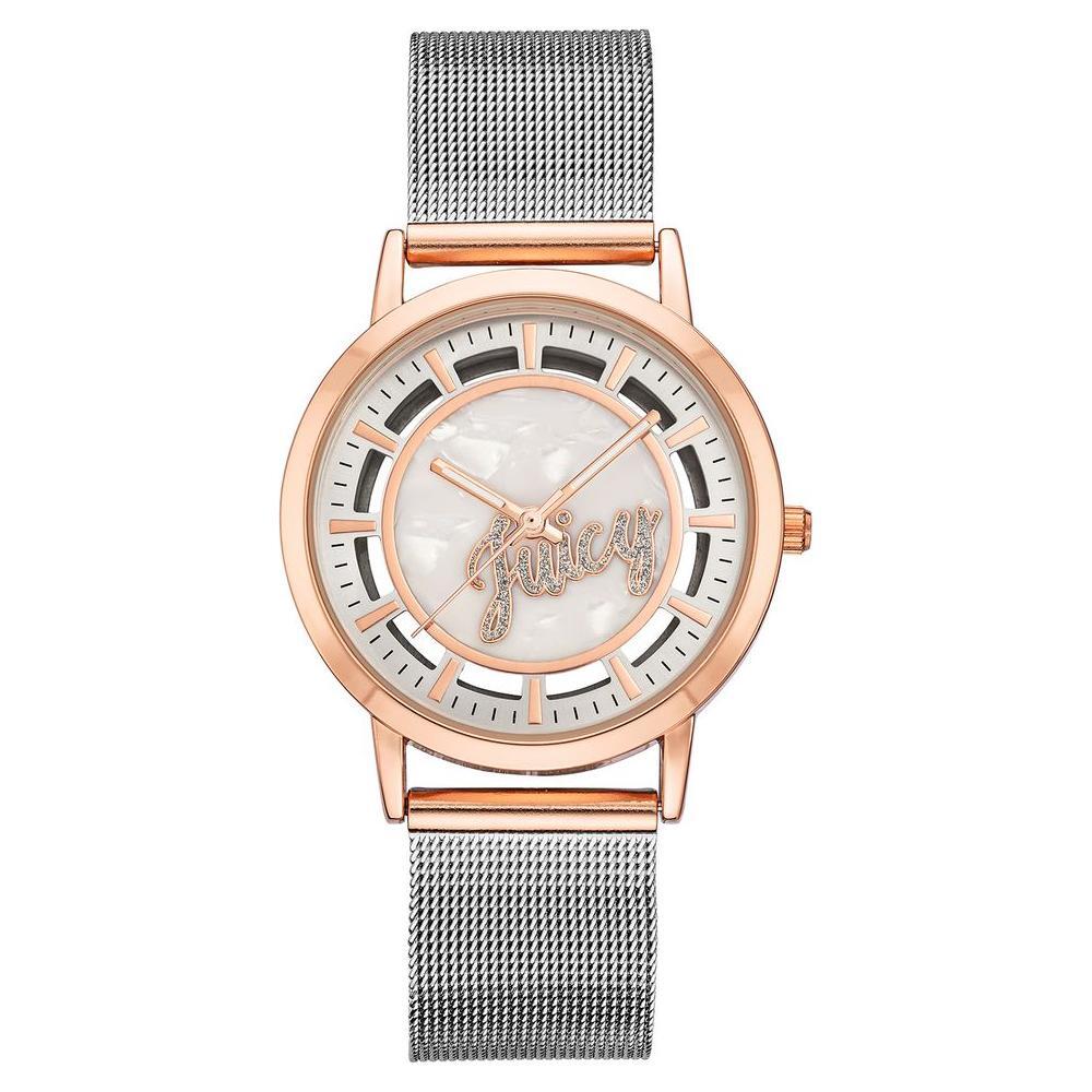 Juicy Couture Silver Stainless Steel Dress Watch