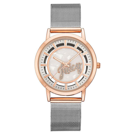Juicy Couture Silver Stainless Steel Dress Watch