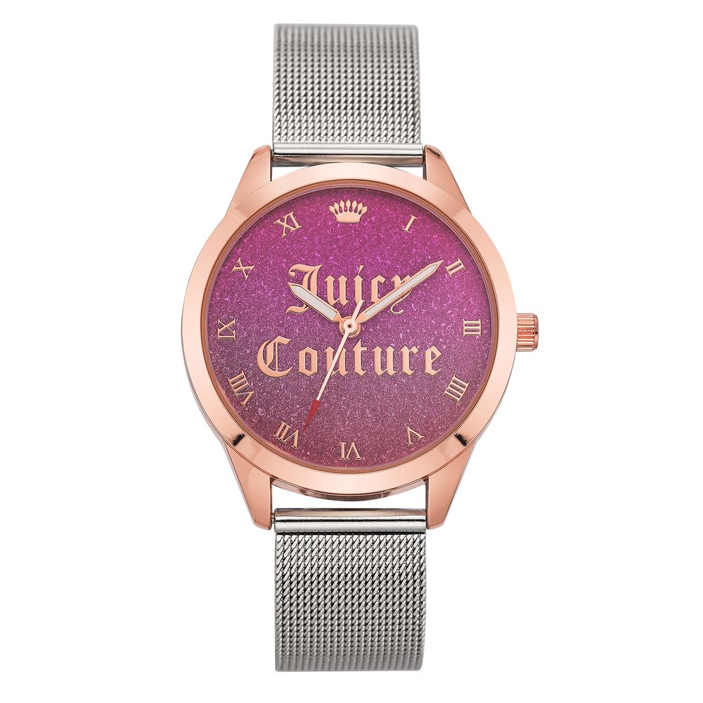 Juicy Couture Silver Stainless Steel Dress Watch