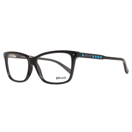 Just Cavalli Black Plastic Glasses (Frames) JC0624-001-54 for women with 54/13/140 mm dimensions, sleek black design.