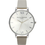 Olivia Burton Gray Leather Watch OBOB15BD57AC