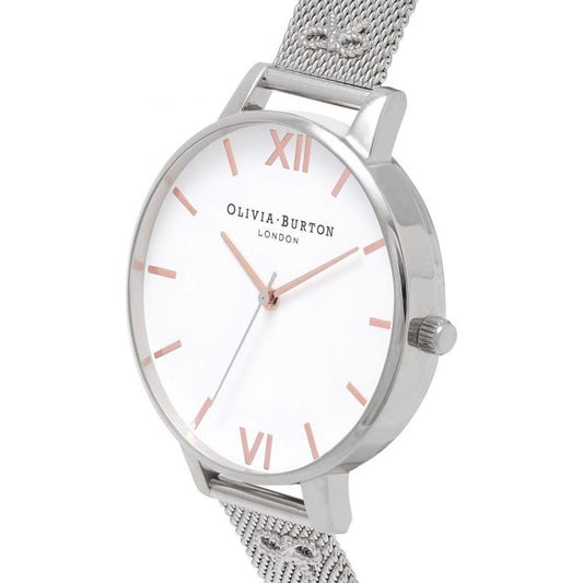 Olivia Burton Silver Stainless Steel Watch OBOB16ES10AC