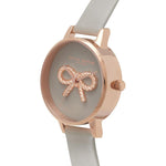 Olivia Burton Gray Artificial Leather Watch OBOB16VB04AC