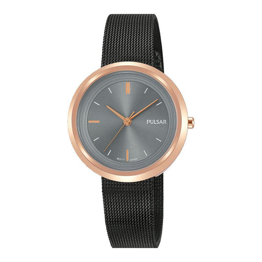 Pulsar Black Steel Watch Pulsar Dim Gray