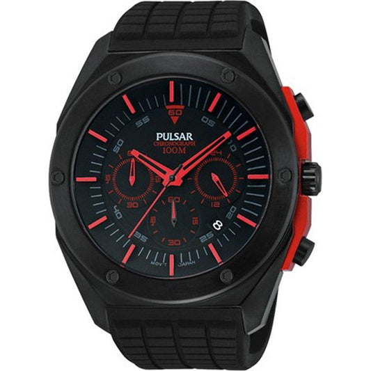 Pulsar Black Rubber Watch Pulsar Black