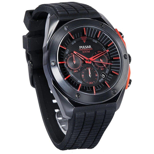 Pulsar Black Rubber Watch Pulsar Dark Slate Gray
