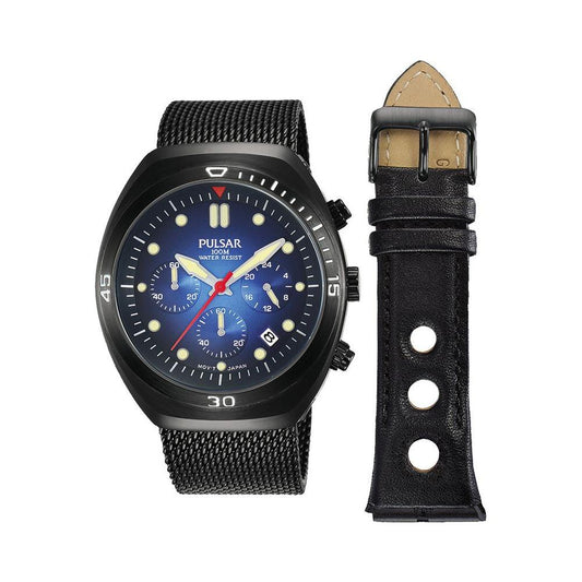 Pulsar Black Steel Watch Pulsar Dark Slate Gray