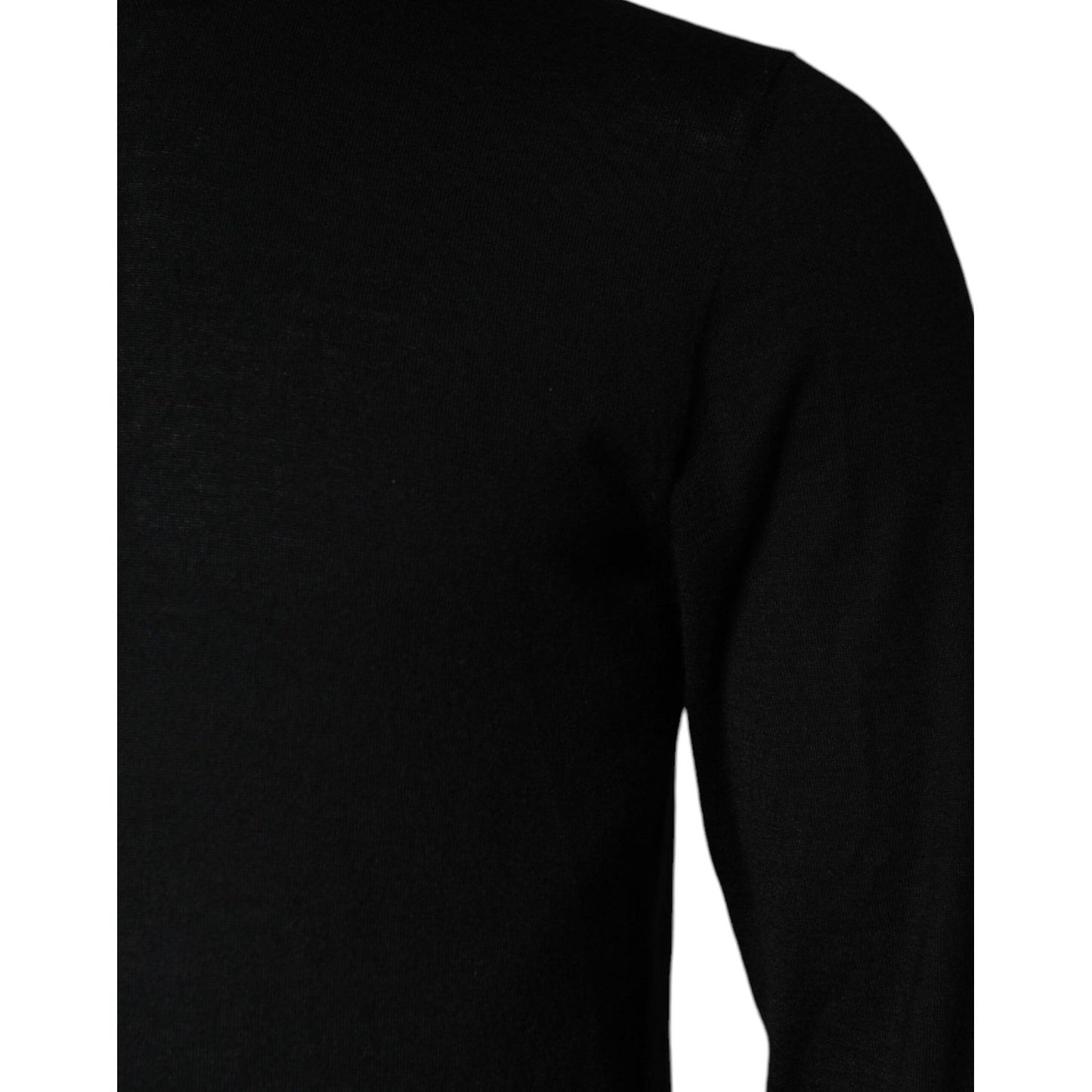 Dolce & Gabbana Black Long Sleeve Turtleneck Pullover Sweater
