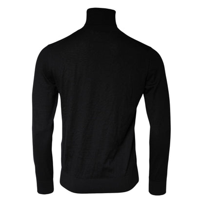 Dolce & Gabbana Black Long Sleeve Turtleneck Pullover Sweater