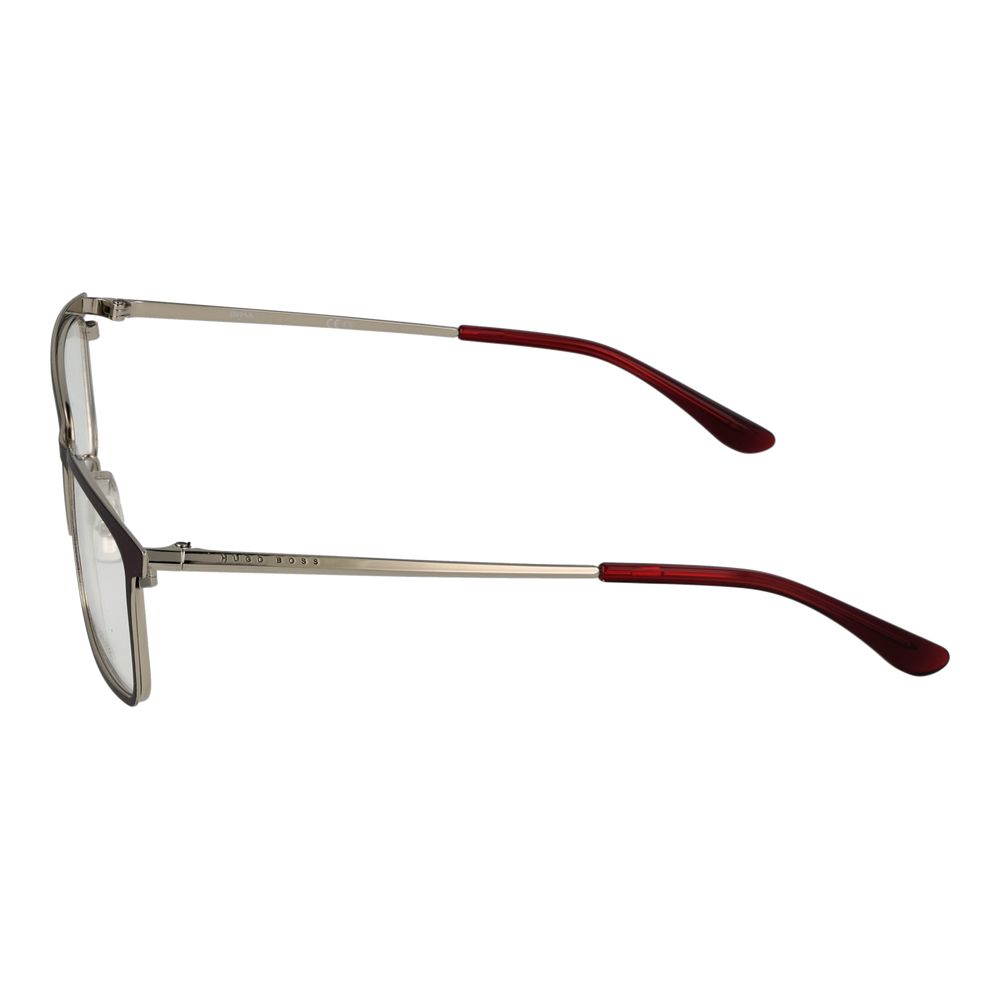 Hugo Boss Burgundy Stainless Steel Glasses (Frames)