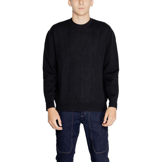 Armani Exchange Black Cotton T-Shirt Armani Exchange Black