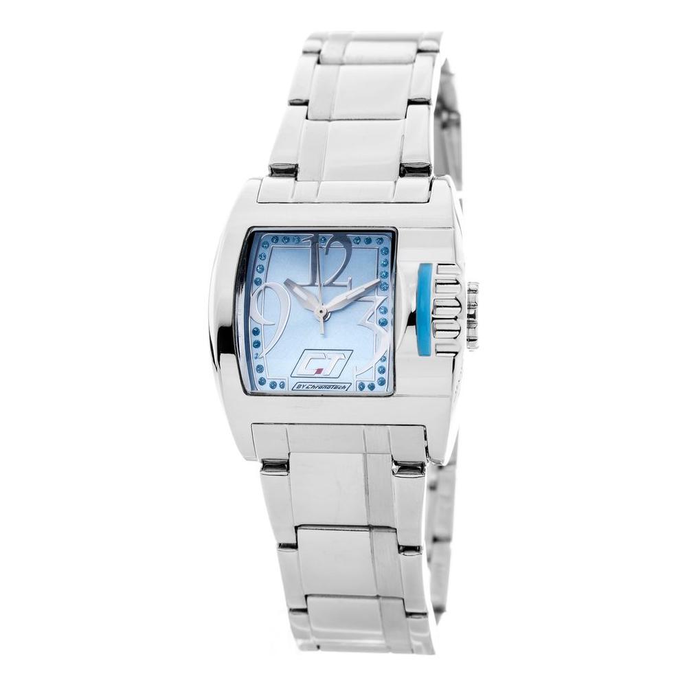 Chronotech Silver Stainless Steel Dress Watch