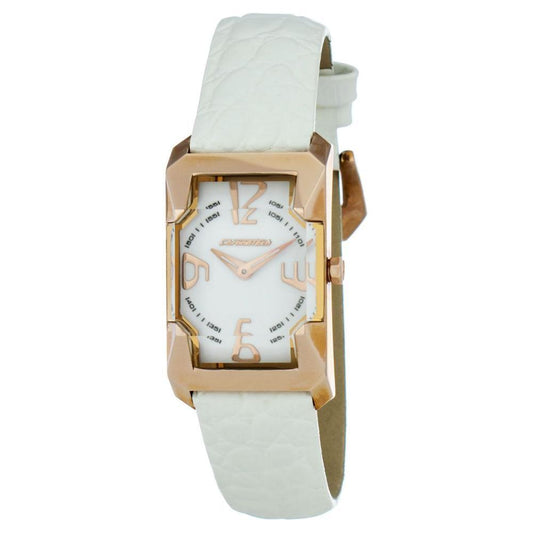 Chronotech White Leather Watch