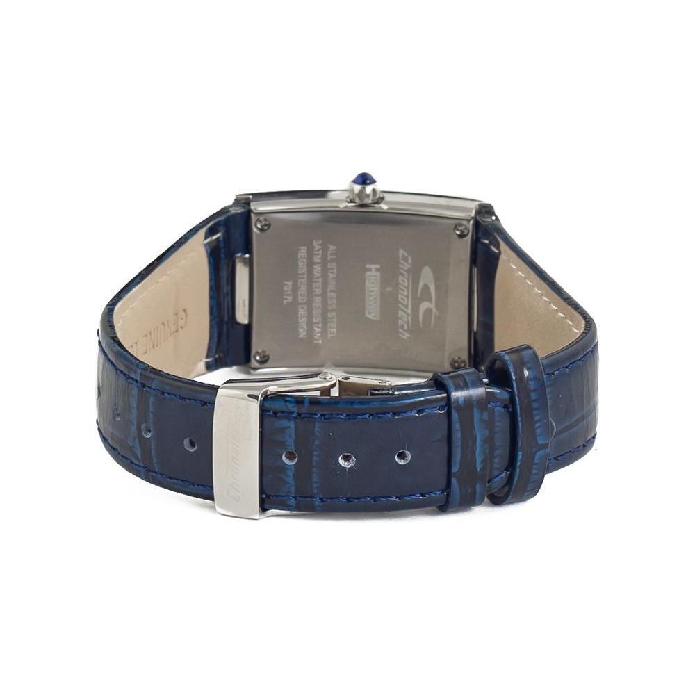 Chronotech Blue Leather Watch CHCT7017L09AC
