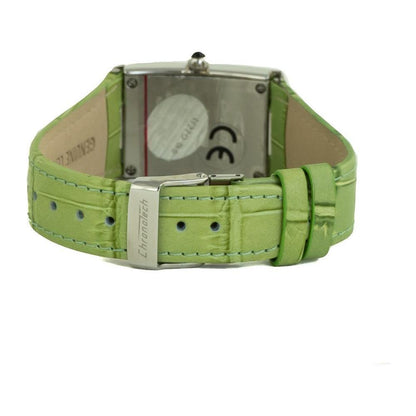 Chronotech Green Leather Watch