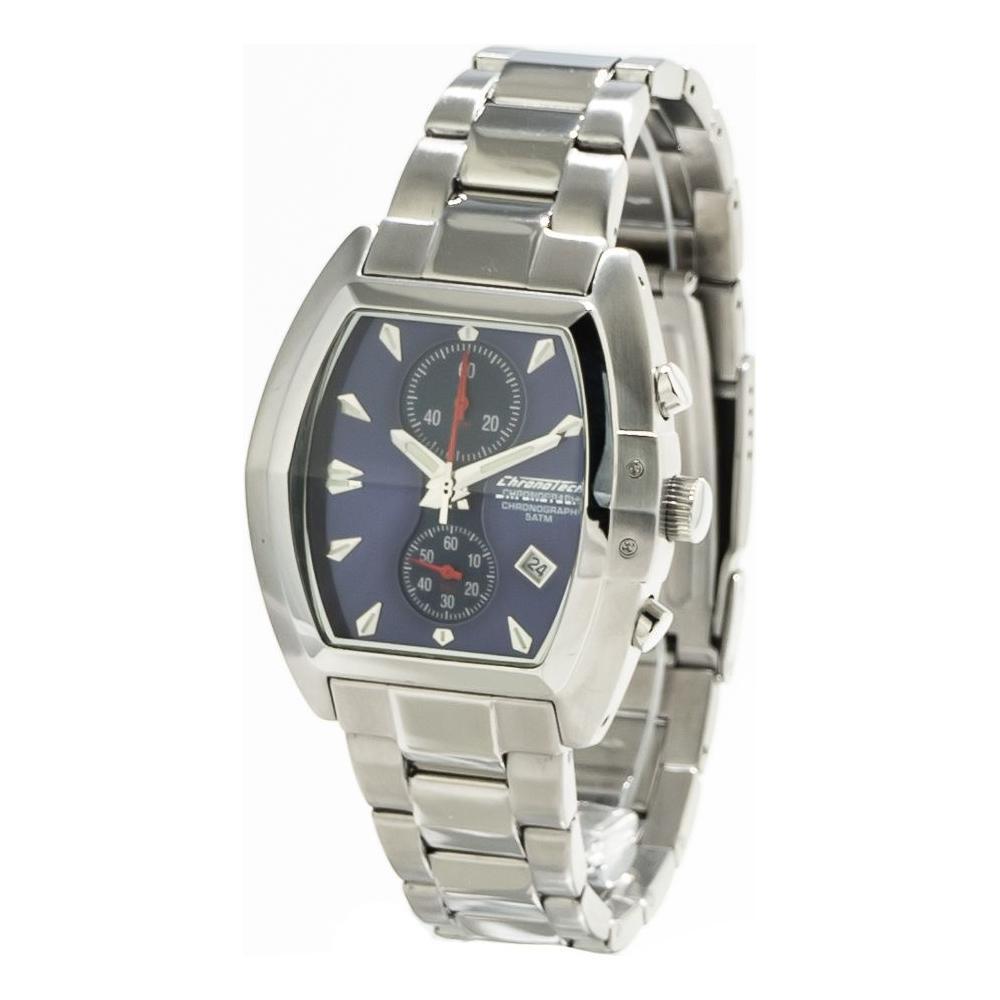 Chronotech Silver Stainless Steel Dress Watch