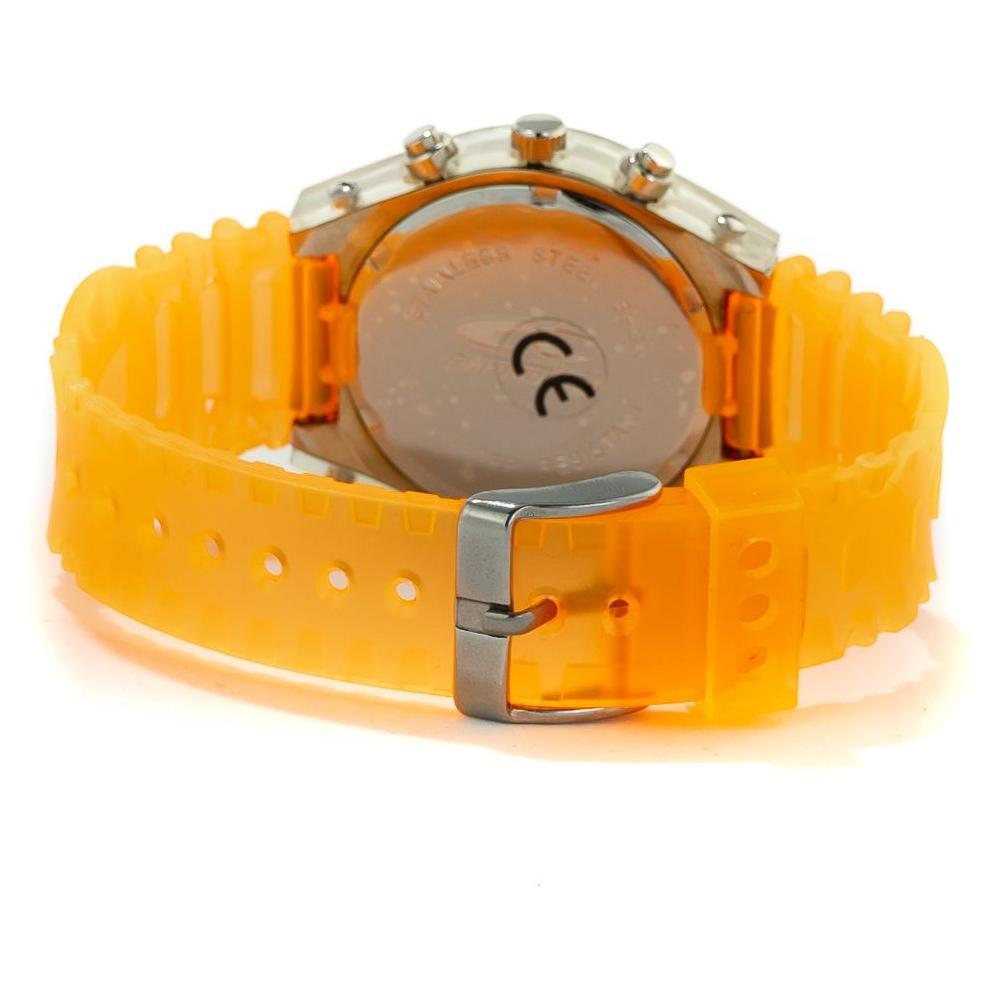 Chronotech Orange Rubber Sport Watch