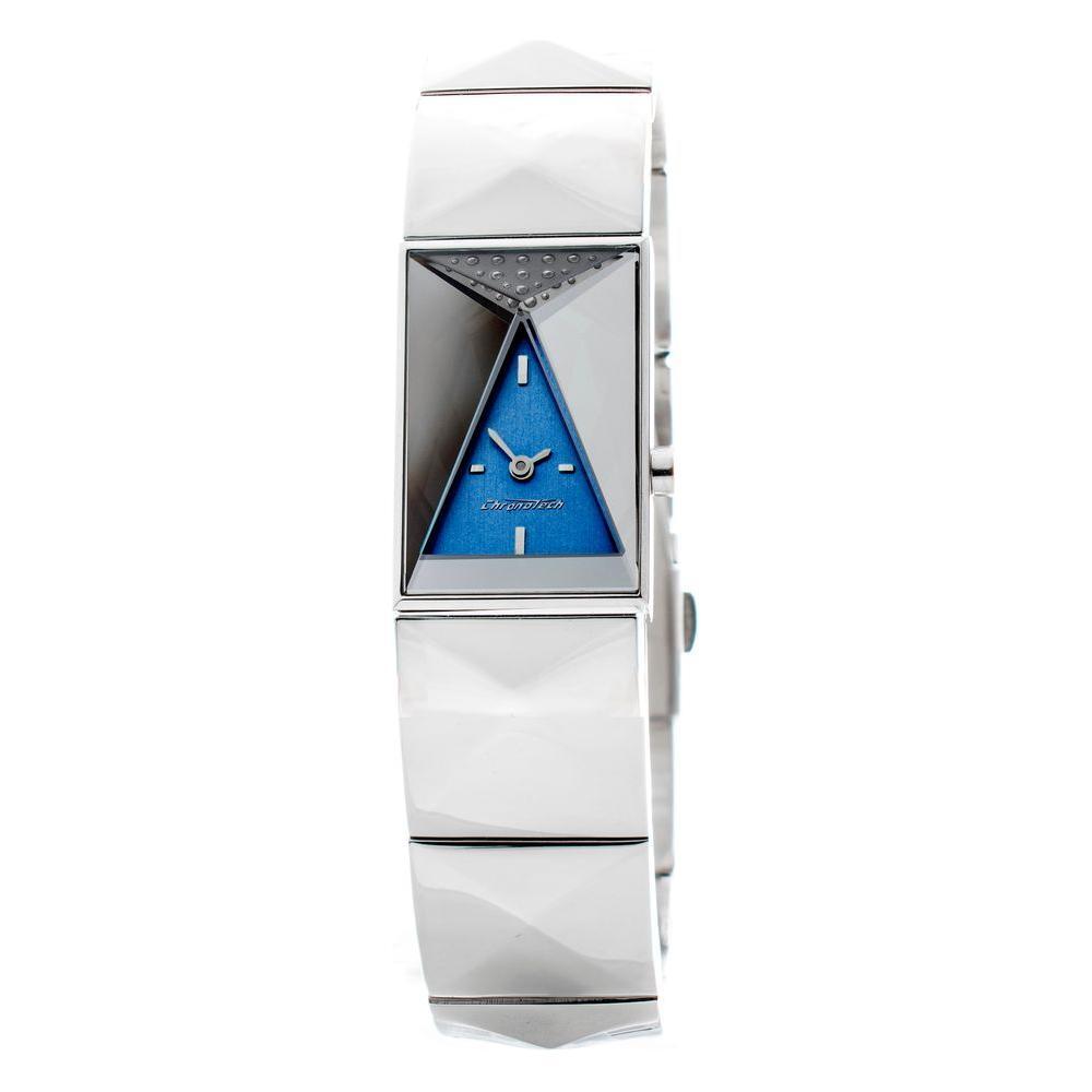 Chronotech Silver Stainless Steel Dress Watch