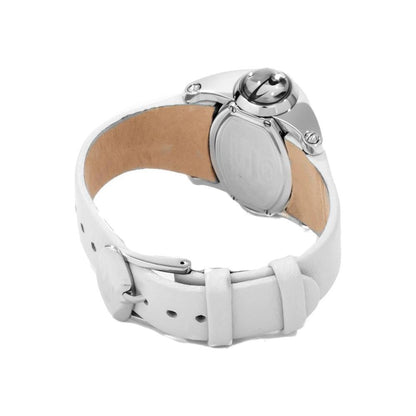 Chronotech White Leather Watch